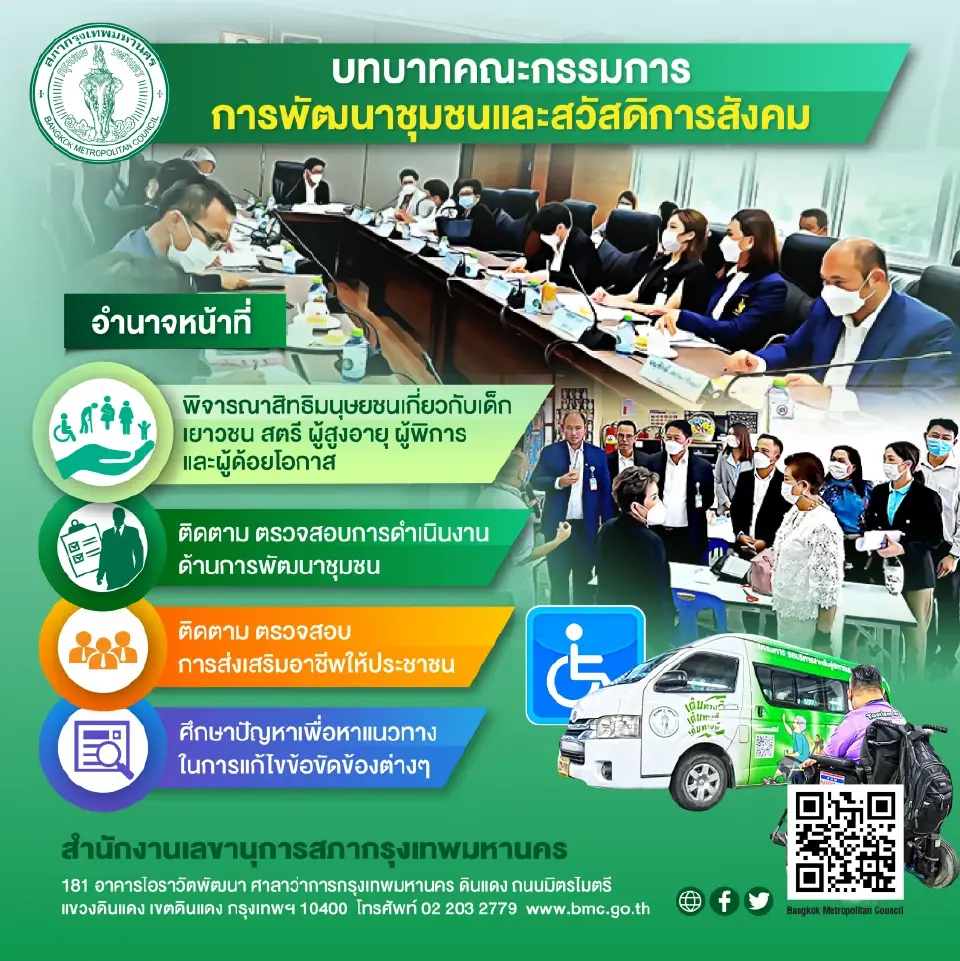 บทบาทคณะกรรมการการพัฒนาชุมชนและสวัสดิการสังคม