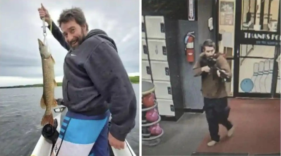 กล้องวงจรปิดจับภาพชายถือปืนไรเฟิล คือนายโรเบิร์ด คาร์ด อายุ 40 ปี 