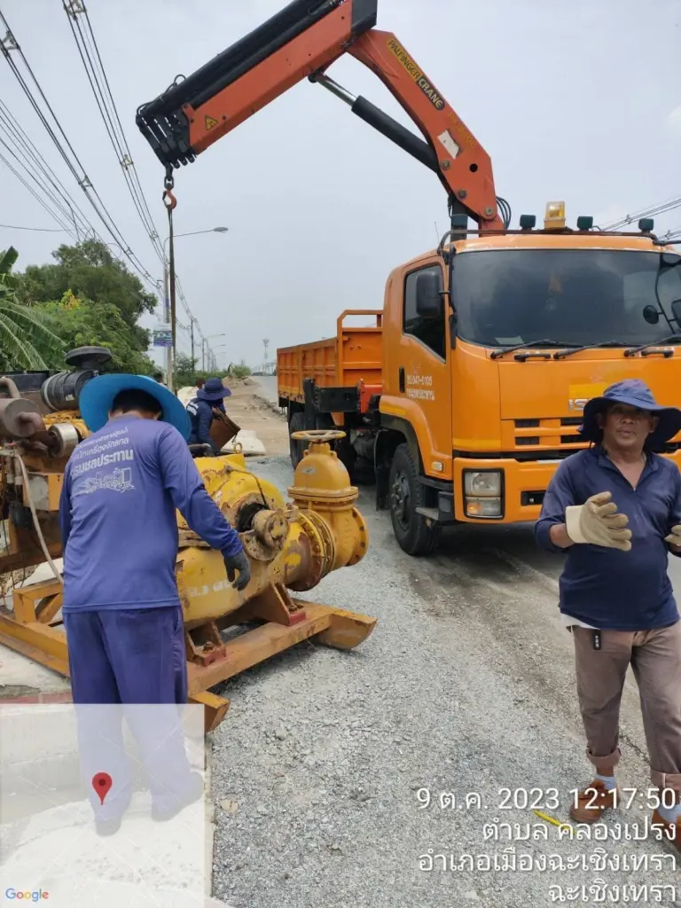 ชป. เคียงข้างประชาชน ติดตั้งเครื่องสูบน้ำเพิ่มเติม บรรเทาความเดือดร้อน