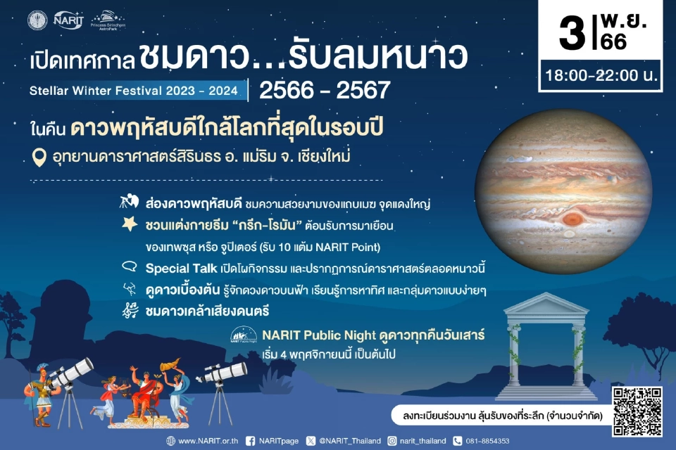 ดาวพฤหัสบดีใกล้โลกที่สุดในรอบปี 3 พ.ย.นี้ ต้องห้ามพลาด 