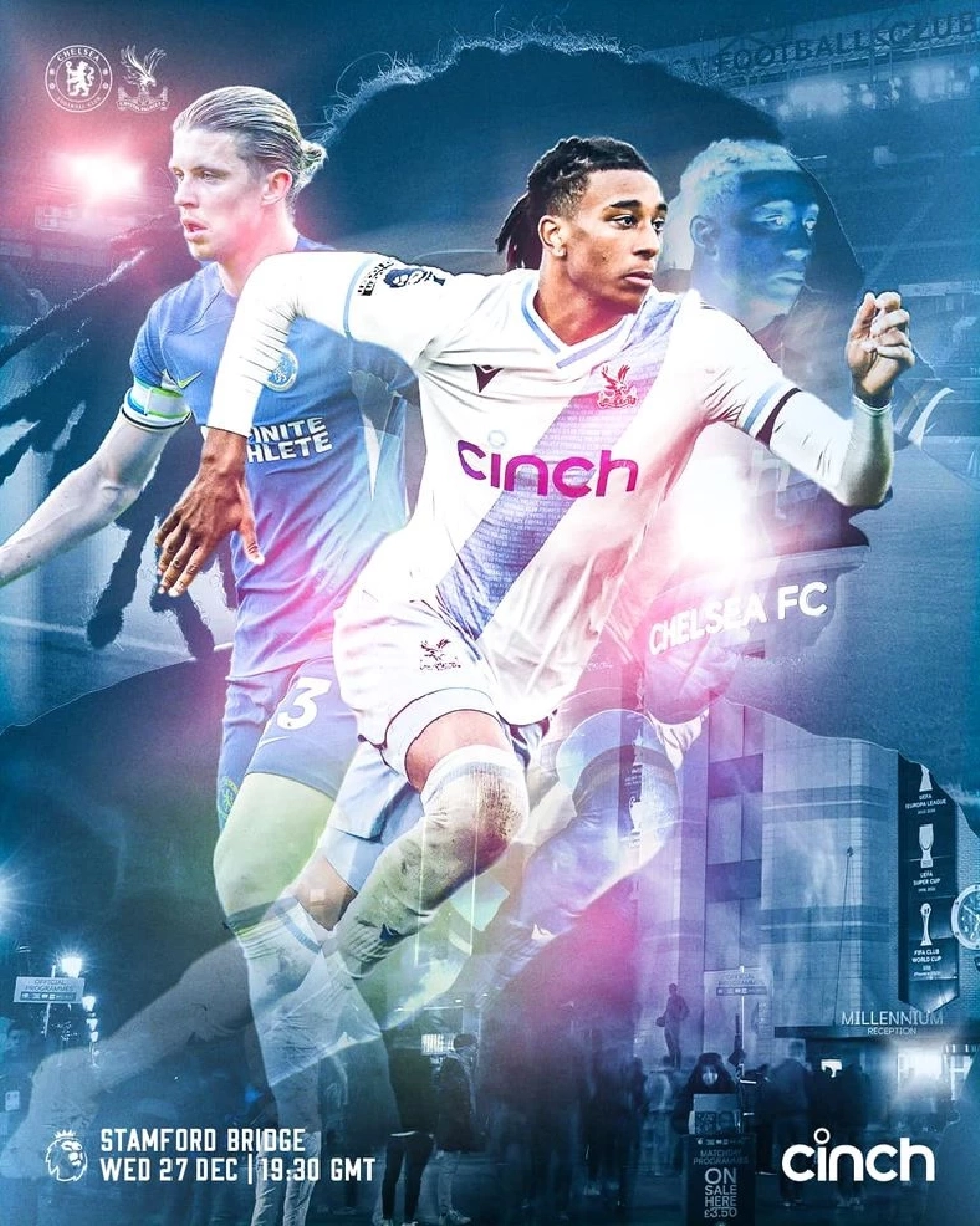 ถ่ายทอดสด เชลซี พบ คริสตัล พาเลซ ดูบอลสดฟุตบอลพรีเมียร์ลีก อังกฤษ 