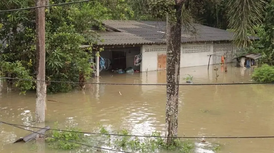 ยะลา ฝนตกหนัก ชป.ยะลา เร่งสูบน้ำช่วยเหลือแล้ว