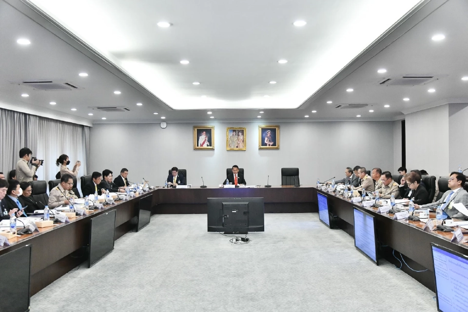 นายสมศักดิ์ เทพสุทิน รองนายกรัฐมนตรี เป็นประธานการประชุมคณะกรรมการทรัพยากรน้ำแห่งชาติ (กนช.)