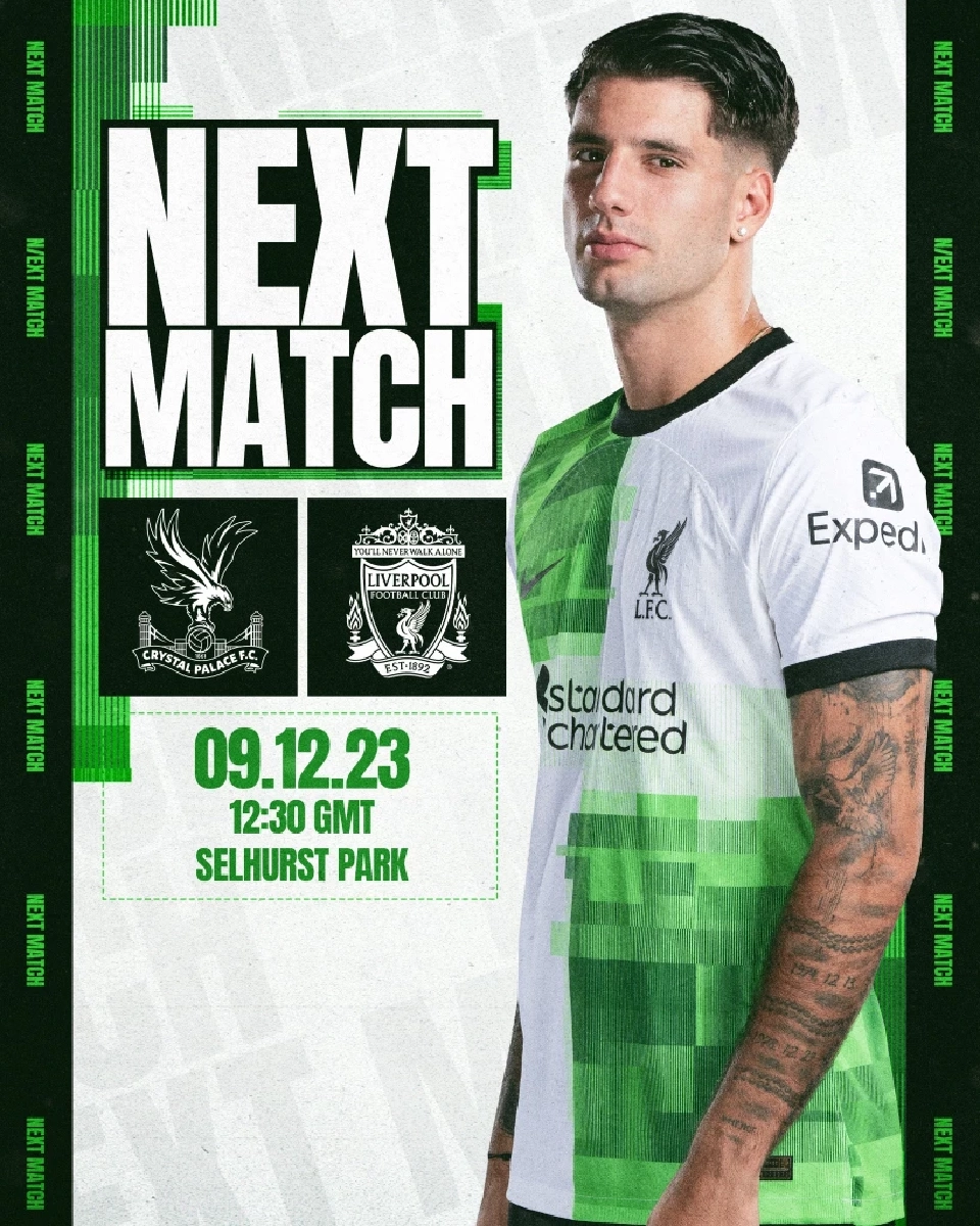 ถ่ายทอดสด คริสตัล พาเลซ พบ ลิเวอร์พูล ดูบอลสด 19.30 น.ฟุตบอลพรีเมียร์ลีก อังกฤษ สัปดาห์ที่ 16