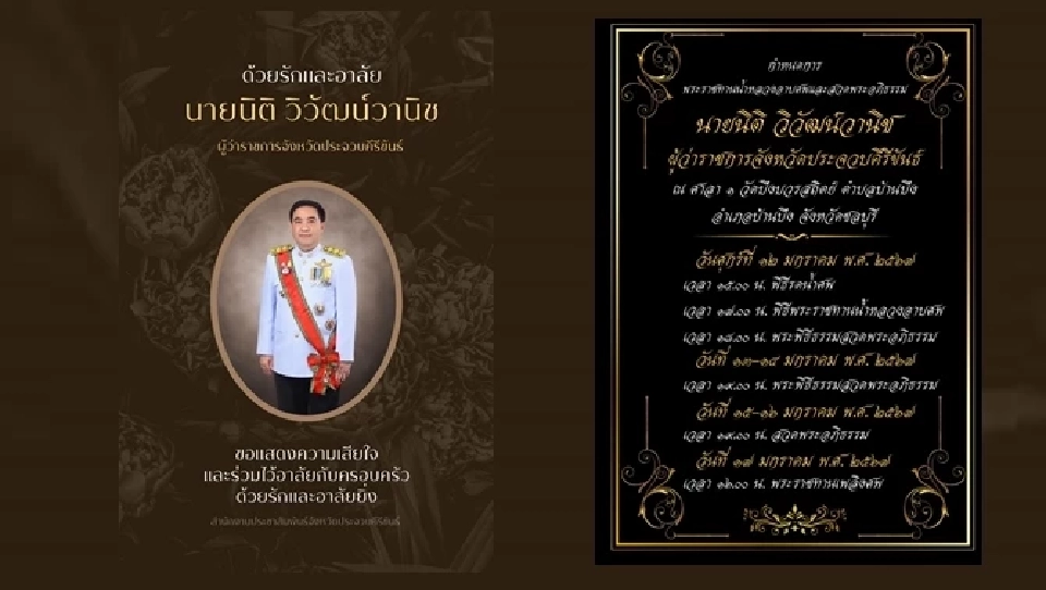 "นิติ วิวัฒน์วาณิช" ผู้ว่าฯประจวบคีรีขันธ์ เสียชีวิตกะทันหัน