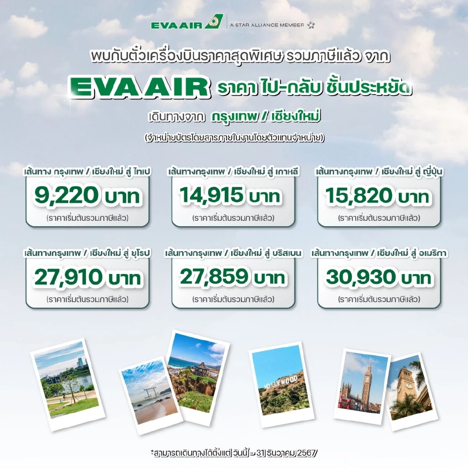 โปรโมชันตั๋วเครื่องบินภายในงาน เที่ยวทั่วไทย ไปทั่วโลก ครั้งที่ 29 