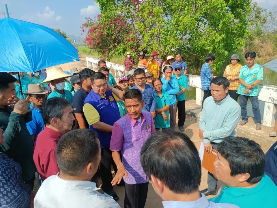 กรมชลฯ เร่งแก้ไขปัญหาซ่อมแซมถนนและปรับปรุงสะพานที่ชำรุด จ.สระบุรี