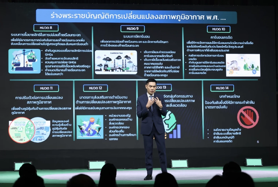 ไทยเร่งผลักดันร่าง พรบ.โลกร้อน รับมือวิกฤต ขับเคลื่อนเศรษฐกิจประเทศ