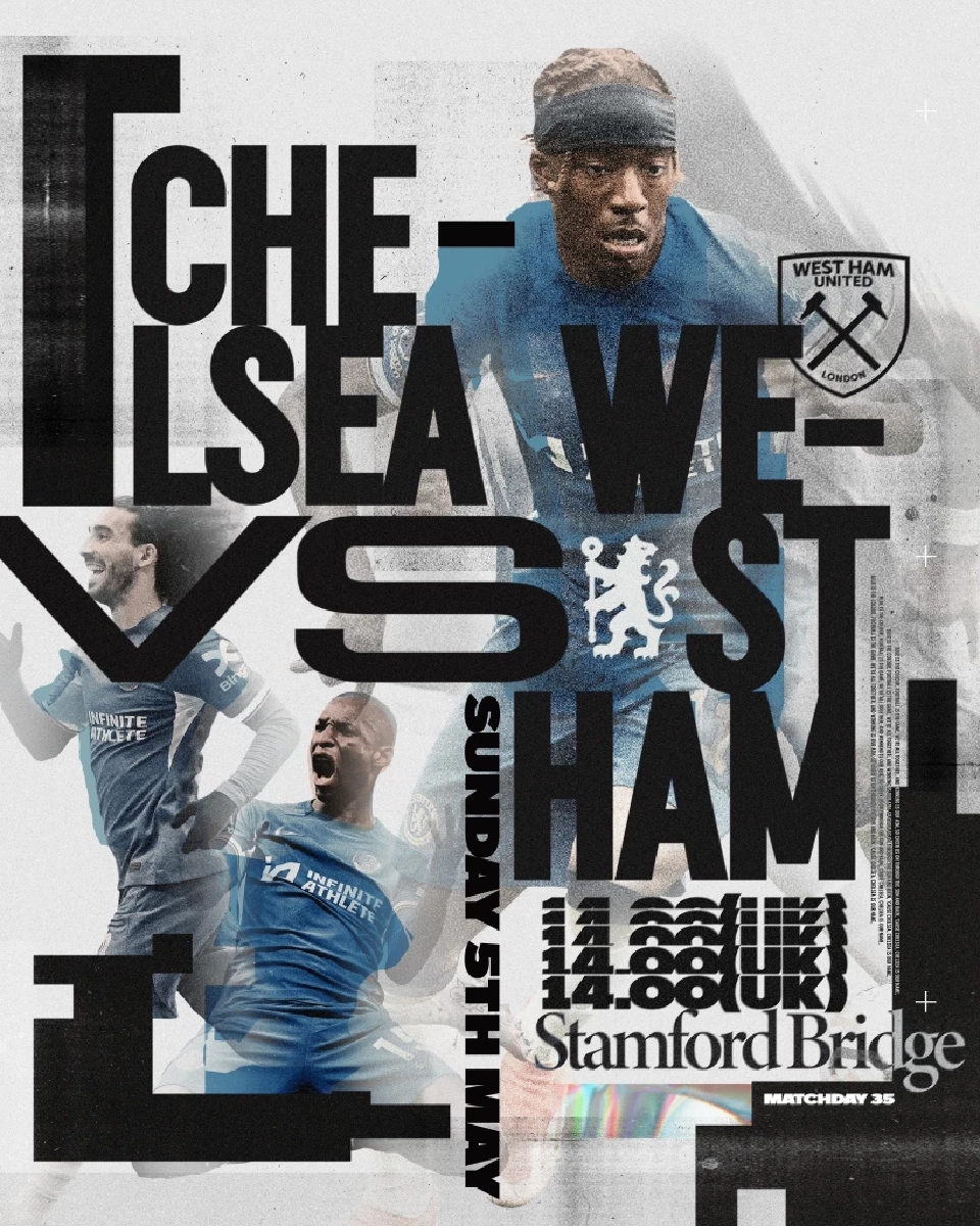 ถ่ายทอดสดฟุตบอลพรีเมียร์ลีก เชลซี พบ เวสต์แฮม ดูบอลสดศึกลอนดอนดาร์บี้ 