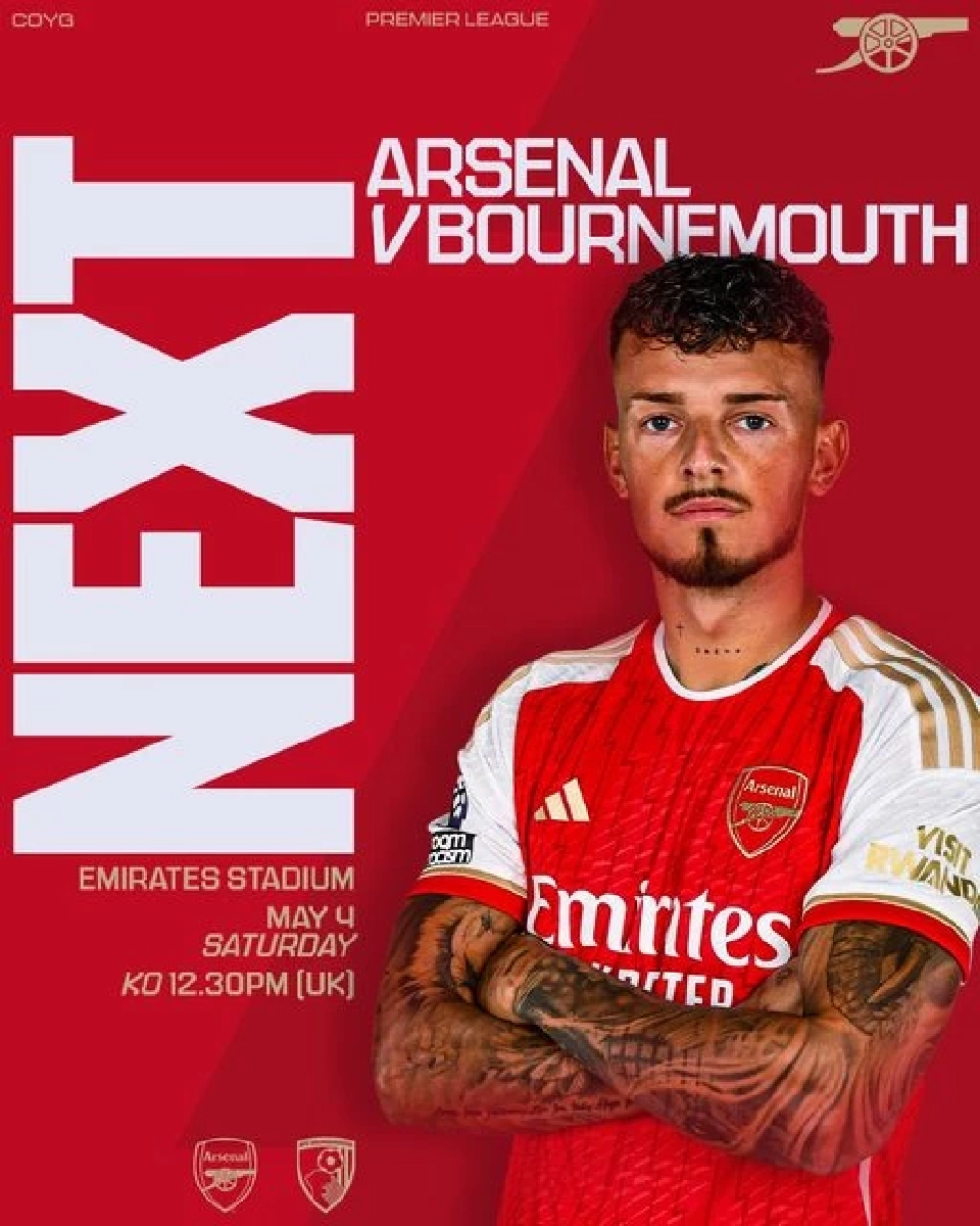 ถ่ายทอดสด อาร์เซนอล VS  บอร์นมัธ ดูบอลสดศึกพรีเมียร์ลีกเวลา 18.30 น.