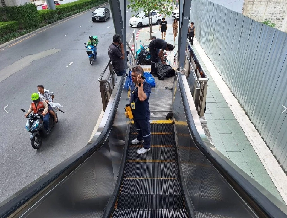 “รถไฟฟ้าบีทีเอส” ปิดซ่อมบันไดเลื่อน สถานีห้าแยกลาดพร้าว