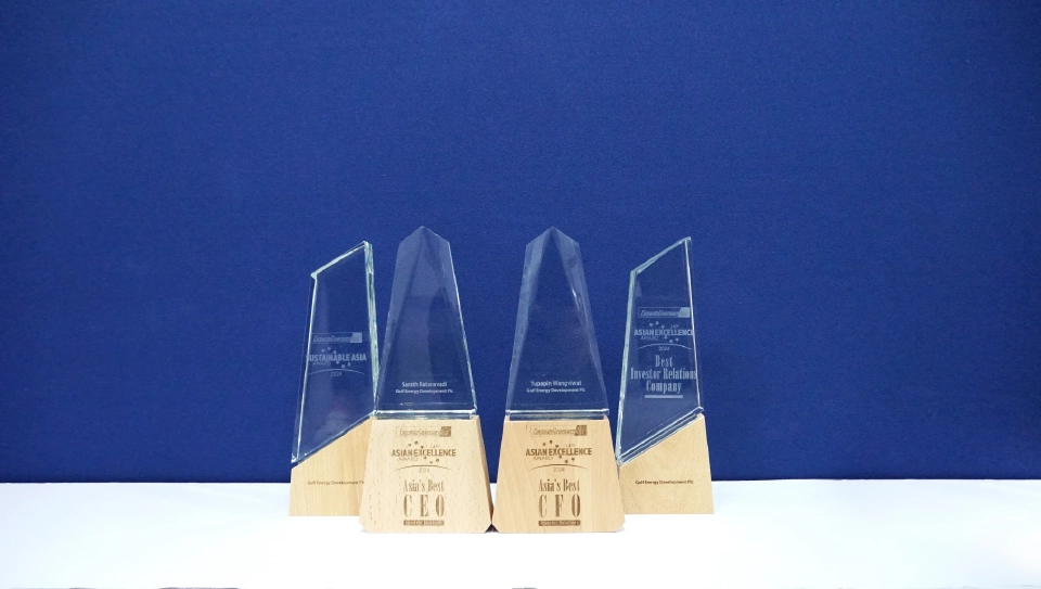 "GULF" คว้า 4 รางวัลจากงาน Asian Excellence Awards 2024