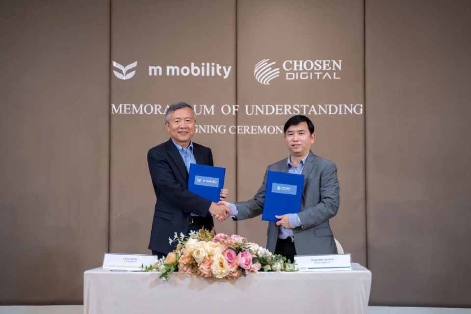 &quot;โชเซ่น ดิจิตอล-M Mobility&quot; รุกแพลตฟอร์ม &quot;EV&quot; เพื่อสิ่งแวดล้อมเจาะตลาดโลก