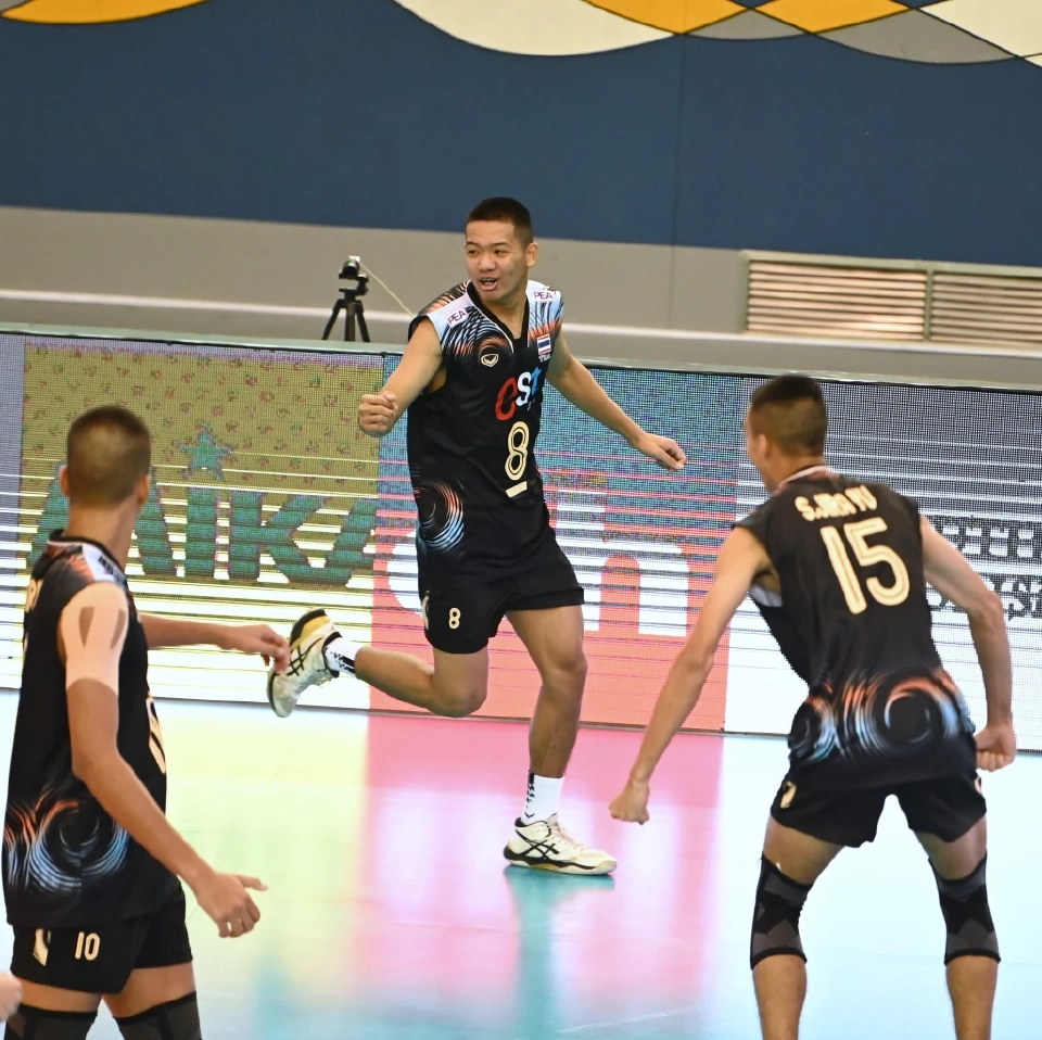 ถ่ายทอดสดวอลเลย์บอลชายไทย VS อิหร่าน-จีน รอบ 8 ทีม AVC 2024