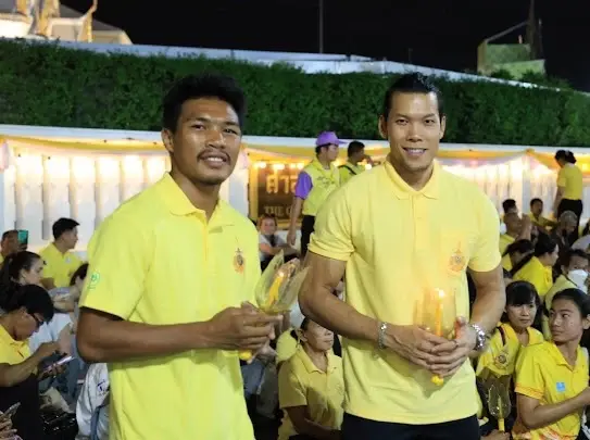 "กวินทร์-วันเฉลิม" ตัวแทนนักกีฬาไทย เผยความประทับใจ จุดเทียนถวายพระพรฯ