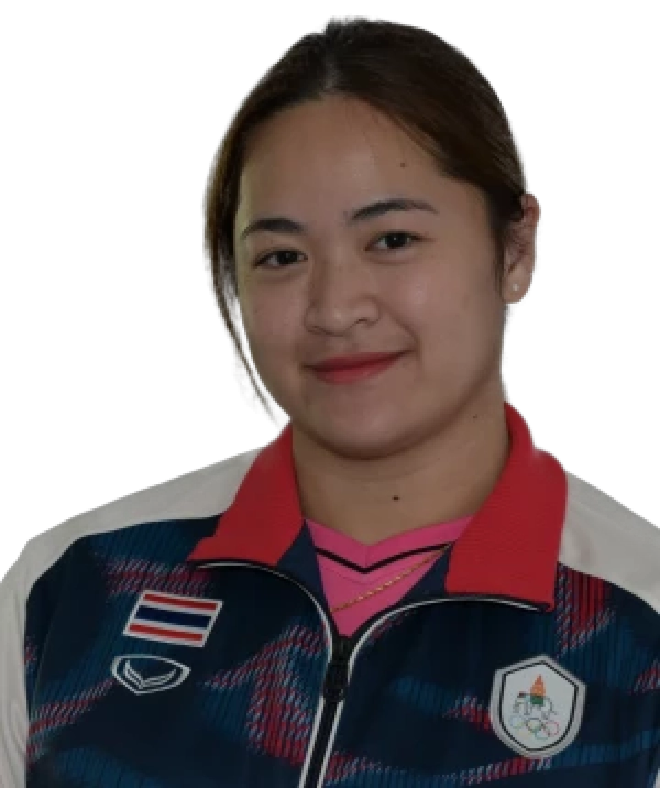 "ส้ม" ดวงอักษร ไชยดี นักยกน้ำหนักทีมชาติไทย