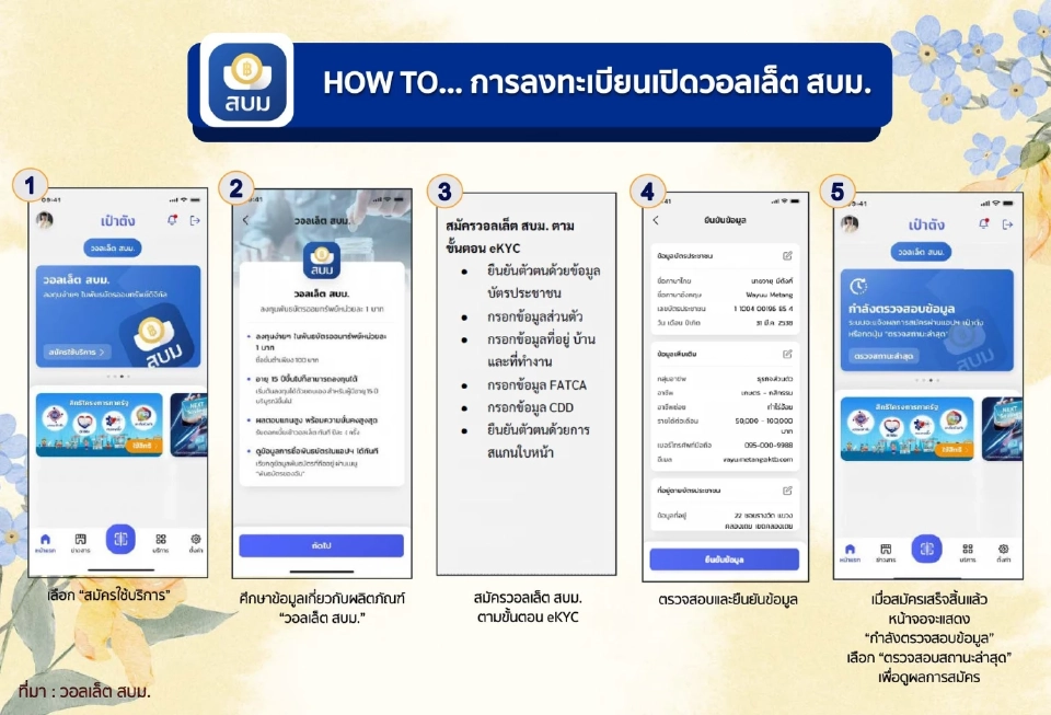 วิธีลงทะเบียนวอลเล็ต สบม. ซื้อพันธบัตรออมทรัพย์ ผ่านแอปเป๋าตัง