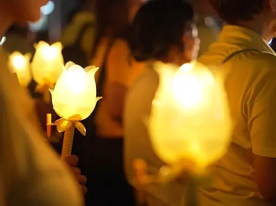 "กวินทร์-วันเฉลิม" ตัวแทนนักกีฬาไทย เผยความประทับใจ จุดเทียนถวายพระพรฯ