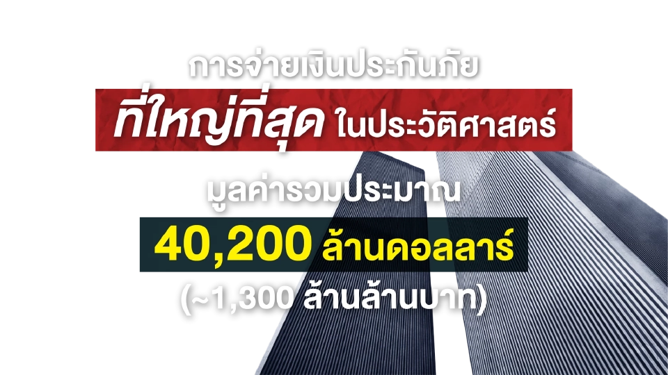 การจ่ายเงินประกันภัยที่ใหญ่ที่สุดในประวัติศาสตร์