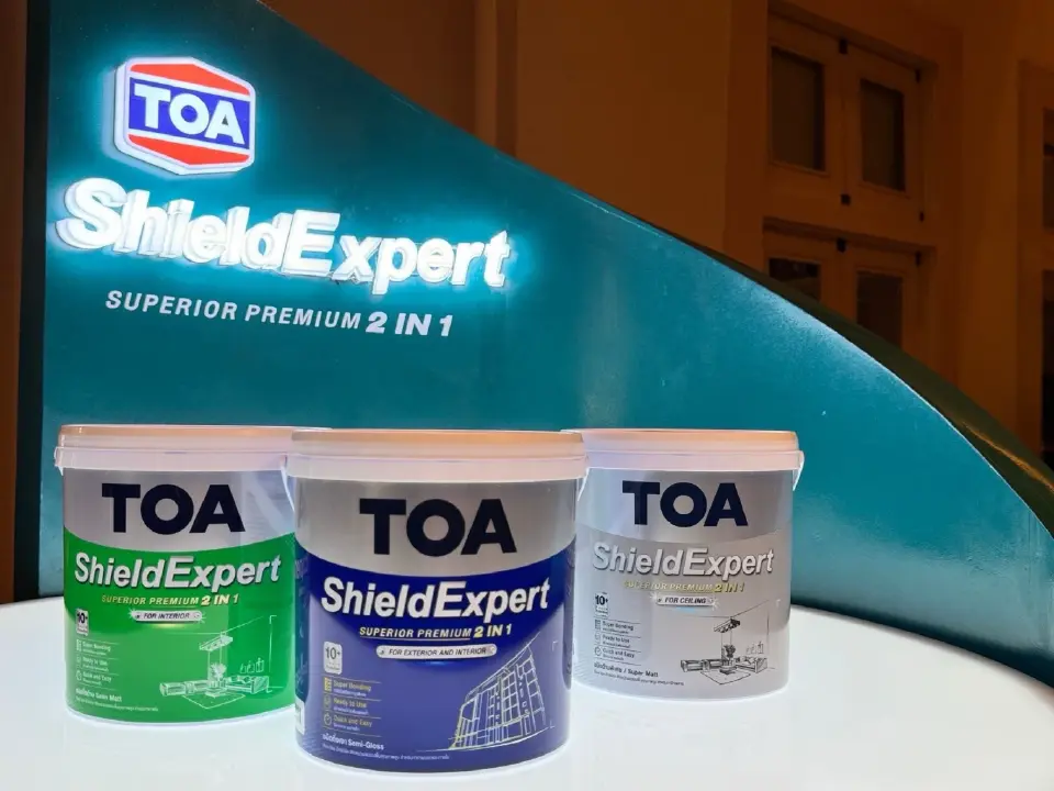 TOA ตอกย้ำผู้นำสีรักษ์โลก เปิดตัวนวัตกรรม TOA Shield Expert สีน้ำ 2in1