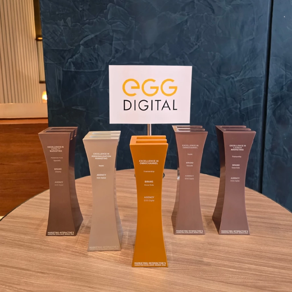 เอ้ก ดิจิทัล ผสานพลัง AI-มีเดีย-มาร์เทค พาแบรนด์ลูกค้าคว้ารางวัลนานาชาติ