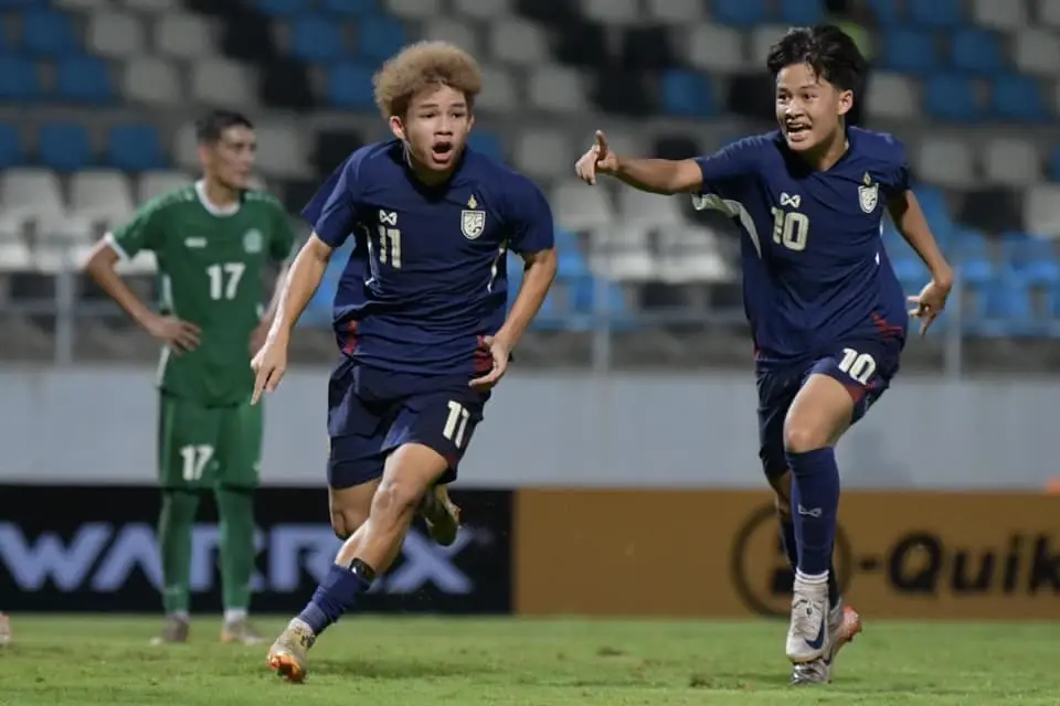 ผลบอล "ช้างศึก U17" ชนะเติร์กเมนิสถาน 2-0 ชิงแชมป์เอเชีย ลุ้นลิ่วรอบสุดท้าย