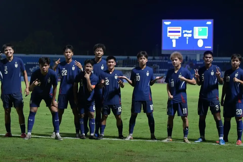 ผลบอล "ช้างศึก U17" ชนะเติร์กเมนิสถาน 2-0 ชิงแชมป์เอเชีย ลุ้นลิ่วรอบสุดท้าย