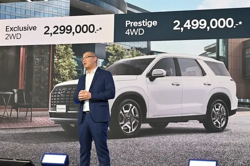 Hyundai Palisade ราคา 2.299 ล้านบาท นำเข้าเวียดนาม