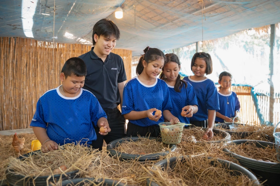 กัลฟ์ ชวนน้องทัวร์แปลงนาสาธิตโรงไฟฟ้าหนองแซง เรียนรู้วิถีเกษตรอินทรีย์