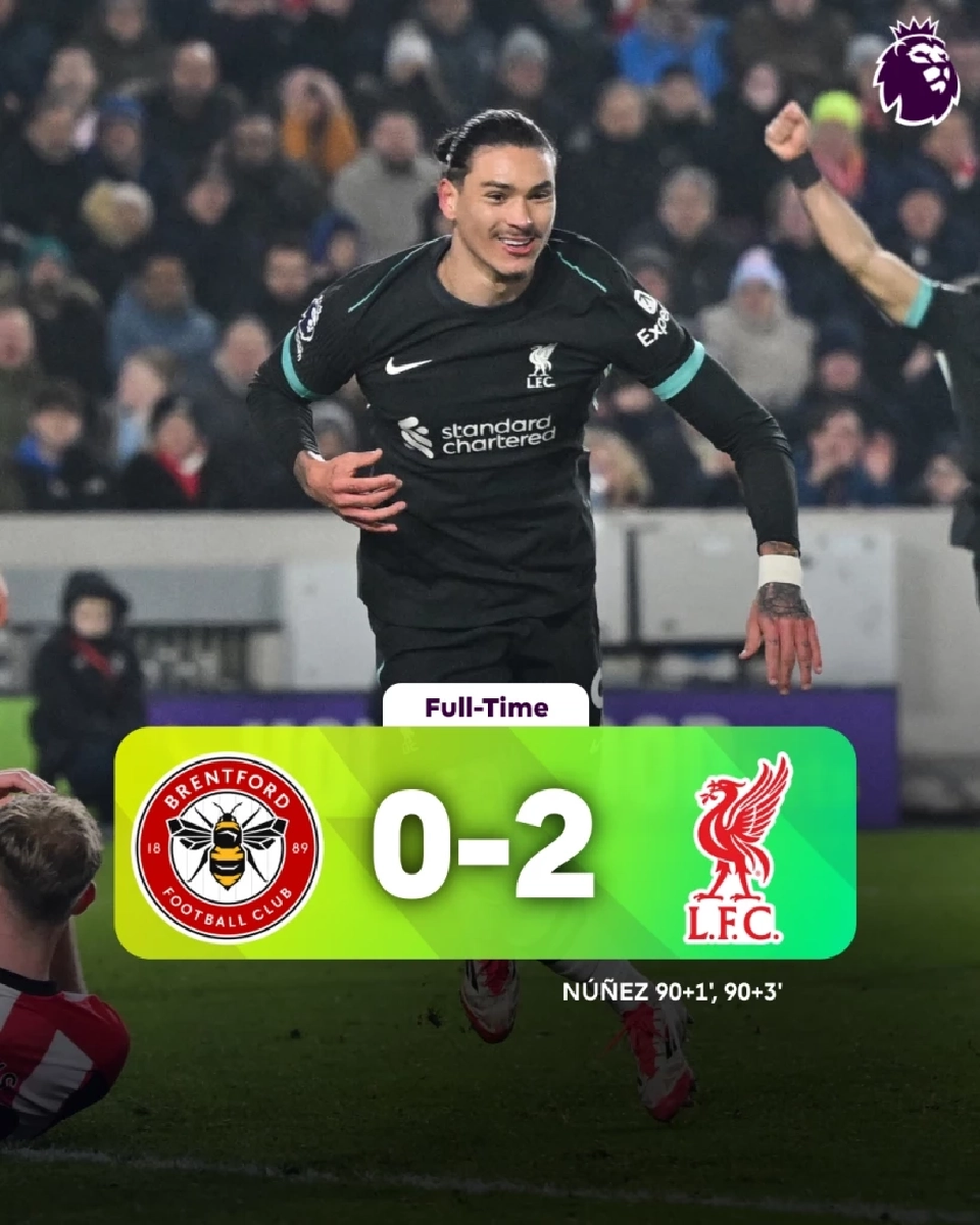 ลิเวอร์พูล ยุกไปเอาชนะ เบรนท์ฟอร์ด 