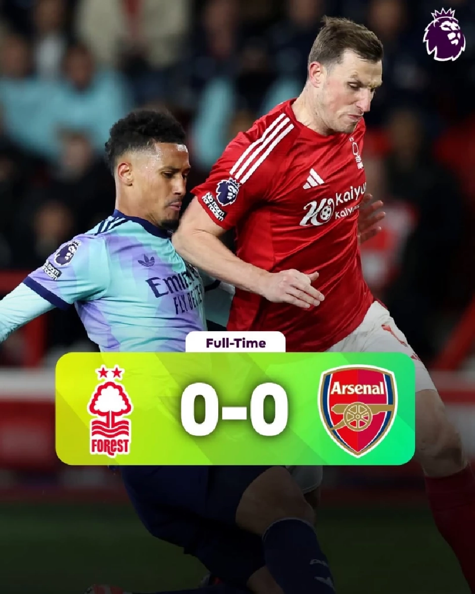 อาร์เซนอล ทำได้แค้เสมอกับ ฟอเรสต์​0-0​