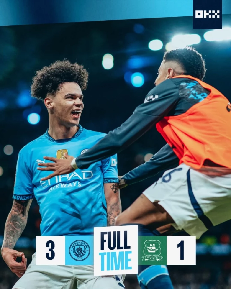 แมนฯซิตี้ืื เอาชนะ พลีมัธ