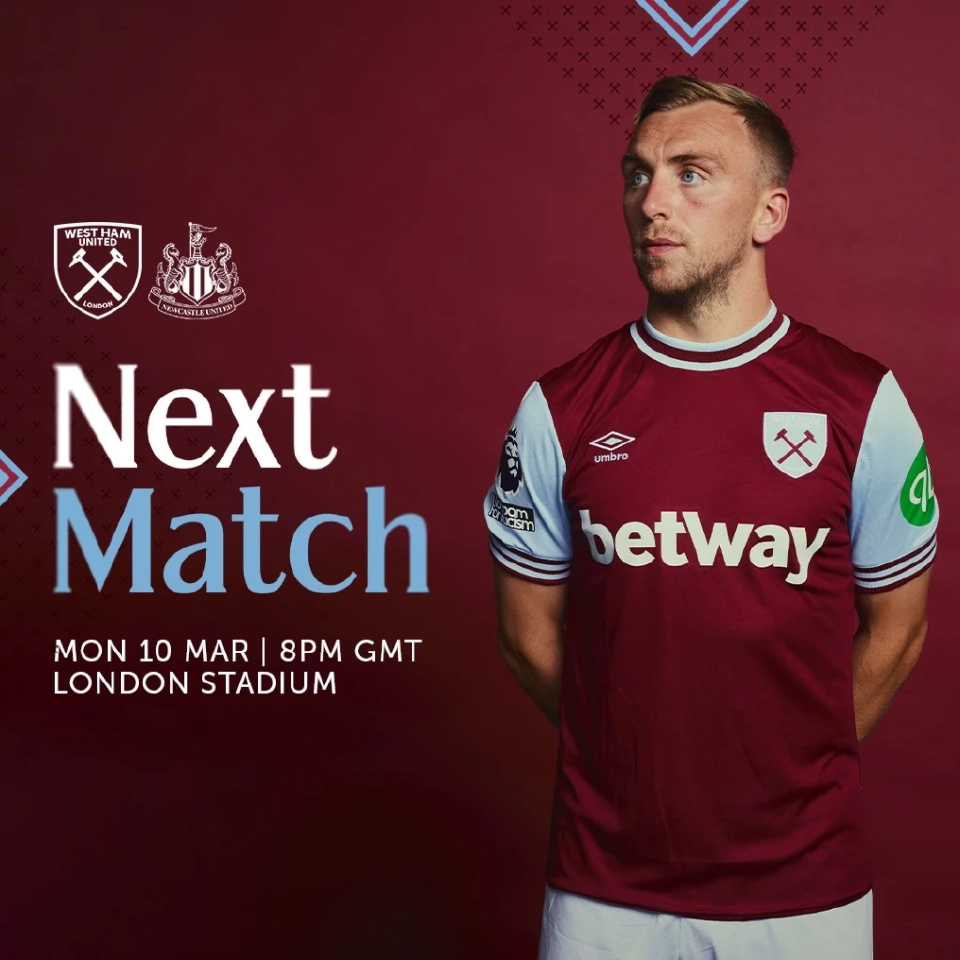 เวสต์แฮม VS นิวคาสเซิล 