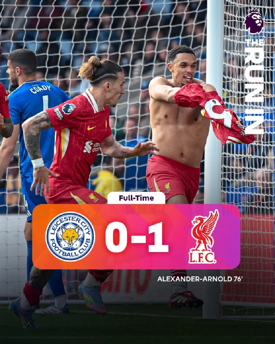 ลิเวอร์พูล​ บุก​ไปเฉือนชนะ เลสเตอร์​ซิตี้​