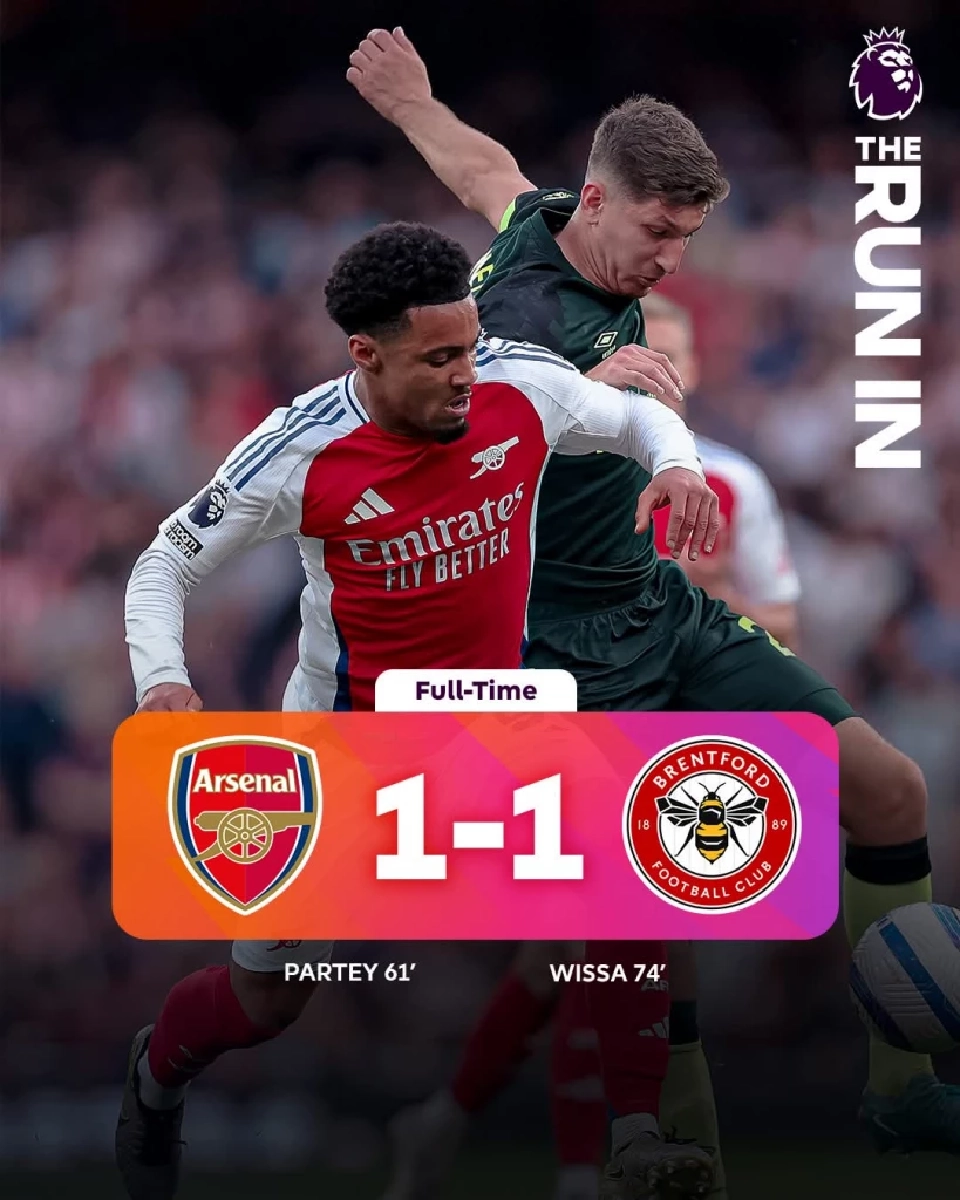 อาร์เซนอล เสมอ เบรนท์​ฟอร์ด​