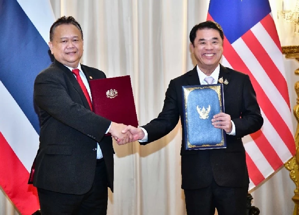 “สุริยะ” ลงนามสัญญาไทย-มาเลเซีย สร้างสะพานข้ามแม่น้ำโก-ลก