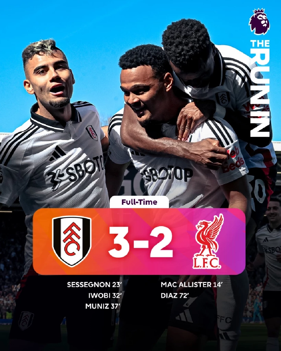 ฟูแล่ม เปิดบ้านทุบ ลิเวอร์พูล 3-2 