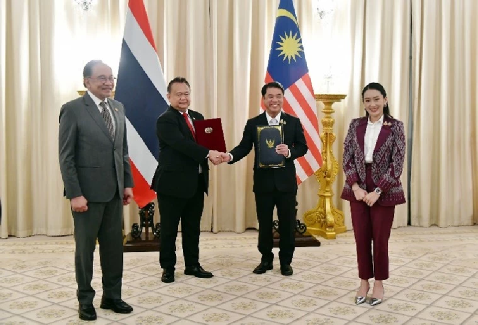 “สุริยะ” ลงนามสัญญาไทย-มาเลเซีย สร้างสะพานข้ามแม่น้ำโก-ลก