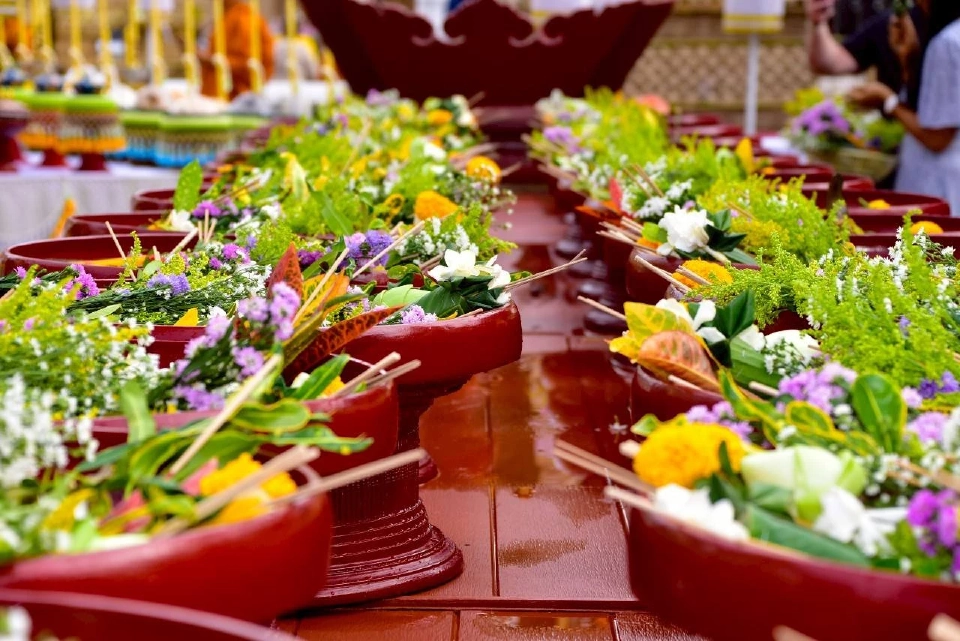 ประเพณีบูชาเสาอินทขีล (ไหว้ เสาหลักเมืองเชียงใหม่) ประเพณีใส่ขันดอก