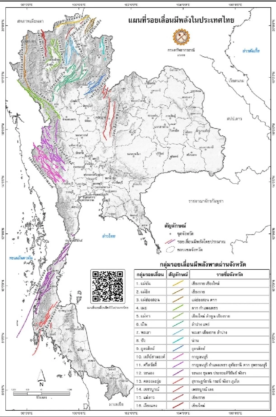รอยเลื่อนมีพลังในประเทศไทย