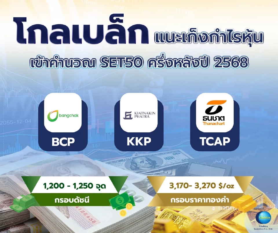 หุ้นที่จะนำเข้าคำนวณ SET50 ในรอบครึ่งปีหลังปี 68 ที่จะประกาศราวกลางเดือนมิ.ย. นี้  