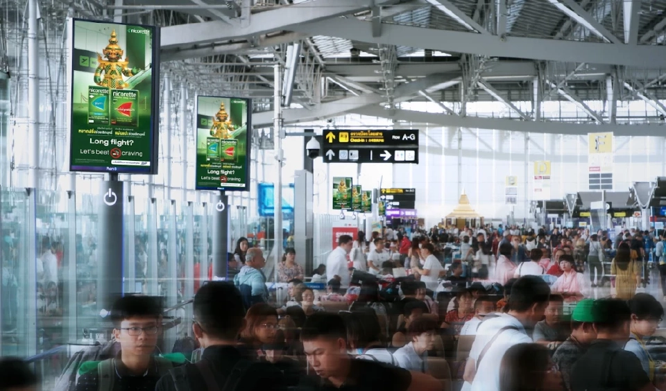 “พี่ยักษ์เขียว” ปลุกแรงบันดาลใจให้ผู้สูบบุหรี่เลิกได้ที่สนามบิน