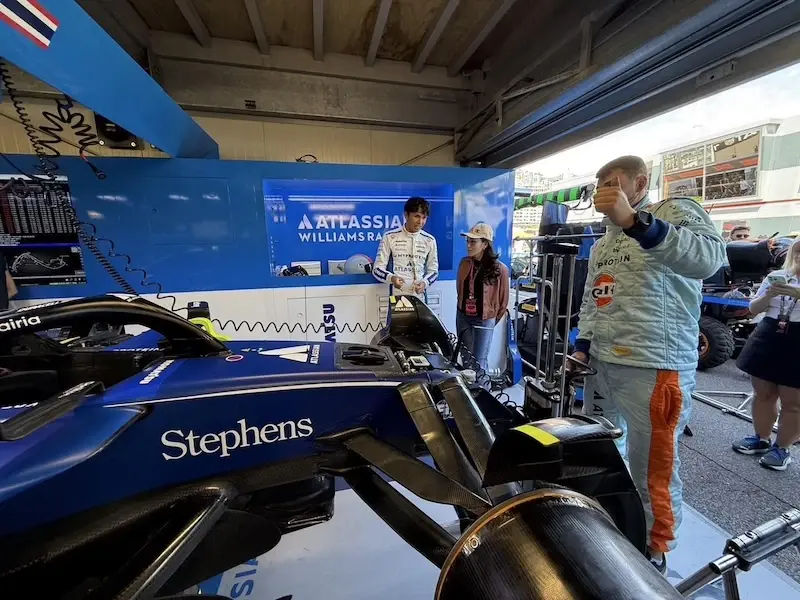 นายกฯ แพทองธาร ดูงาน  F1 โมนาโก เชียร์ อเล็กซ์ อัลบอน 