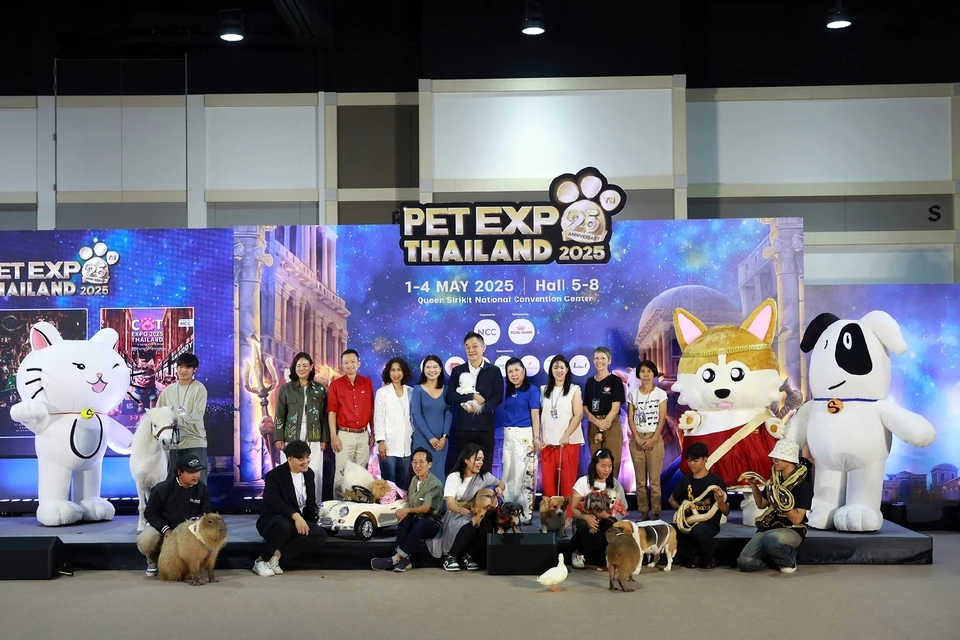 จัดใหญ่ "Pet Expo Thailand 2025" ตั้งเป้าอีก 2 ปี ขึ้นเป็นผู้นำตลาดสัตว์เลี้ยงในเอเชีย