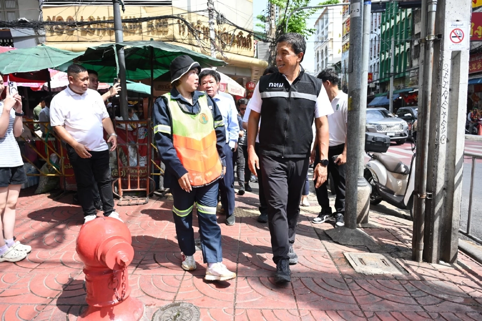 ผู้ว่าฯ ชัชชาติ สั่งเร่งแก้จุดเสี่ยงน้ำท่วม “สัมพันธวงศ์–ป้อมปราบฯ”