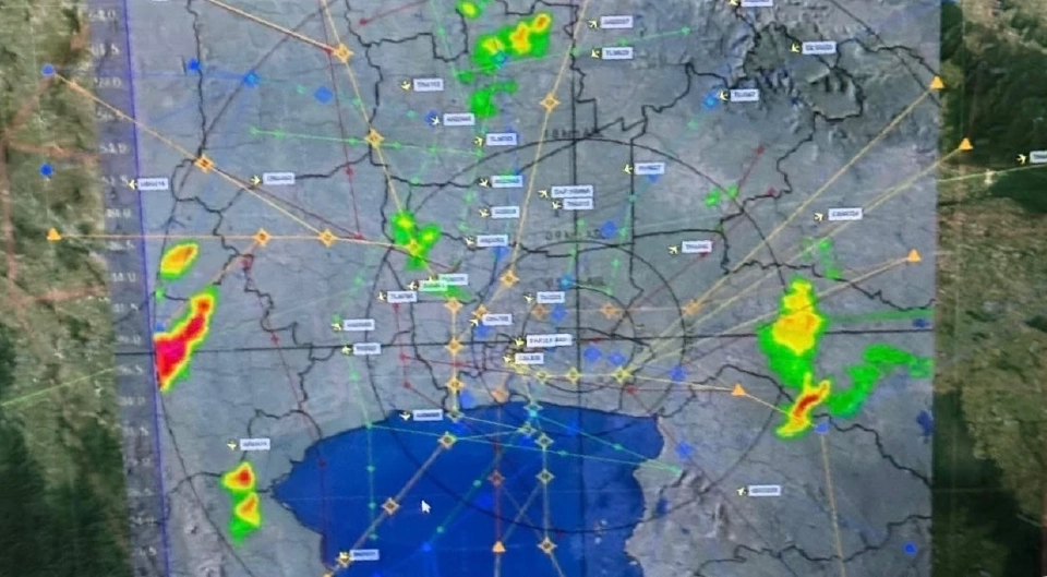 ข้อมูลสภาพอากาศจากเรดาห์ตรวจอากาศ