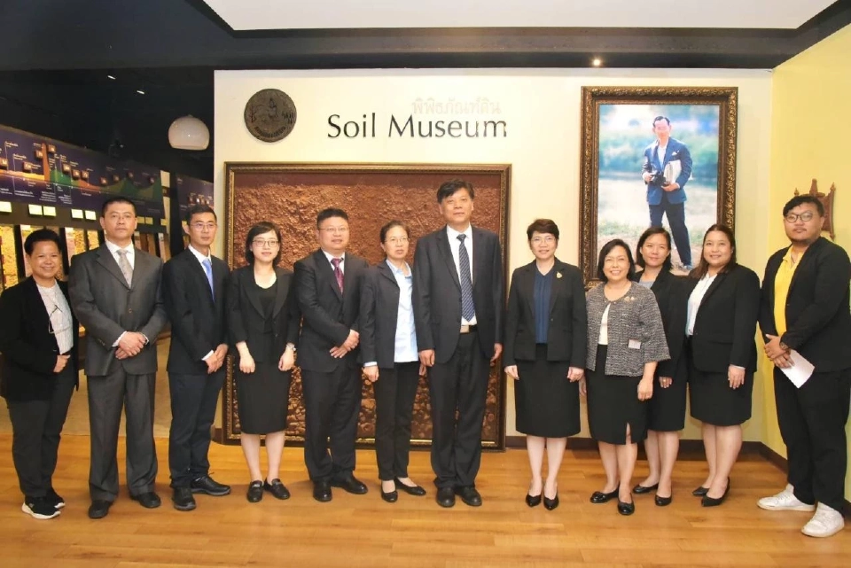 กรมพัฒนาที่ดิน ต้อนรับคณะผู้เเทนจีน หารือแก้ดินเค็มร่วมกัน