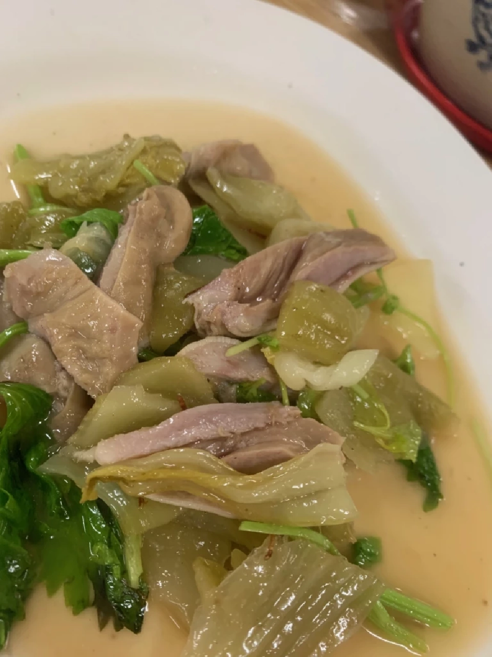 เปี้ยงกี่ ยอดกับข้าวจีนแคะ