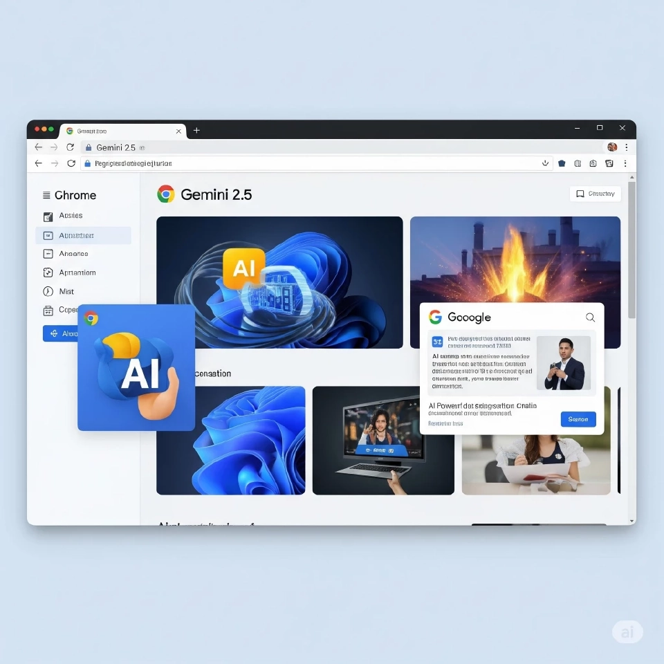 Google Gemini 2.5 ปลดล็อกพลัง AI ใน Chrome สู่บราวเซอร์คิดเองได้