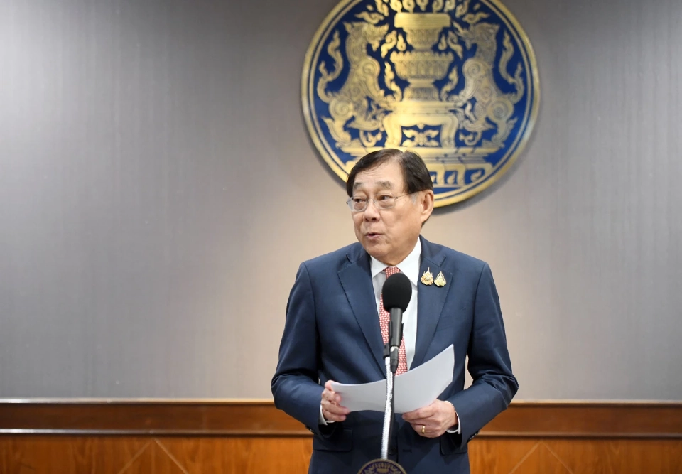 นายพิชัย ชุณหวชิร รองนายกรัฐมนตรี และรมว.คลัง แถลงถึงความคืบหน้าการเจรจาเรื่องกำแพงภาษีกับสหรัฐอเมริกา